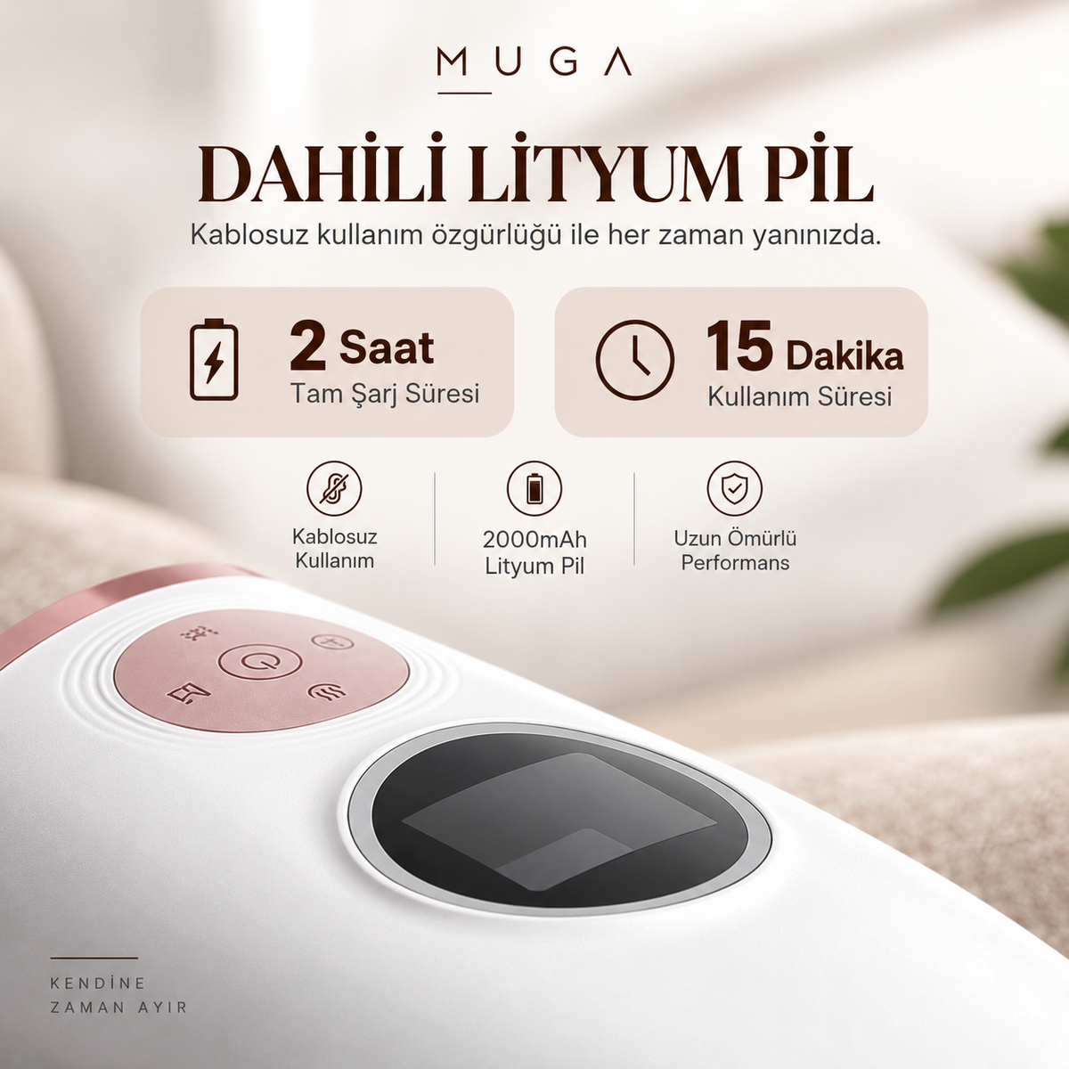 Muga Isıtmalı El & Bilek Masaj Cihazı