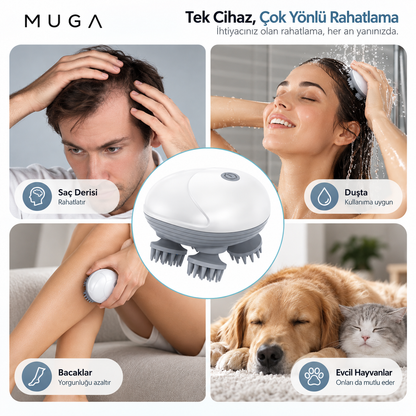 Muga Akıllı Kafa, Saç Derisi & Vücut Masaj Aleti