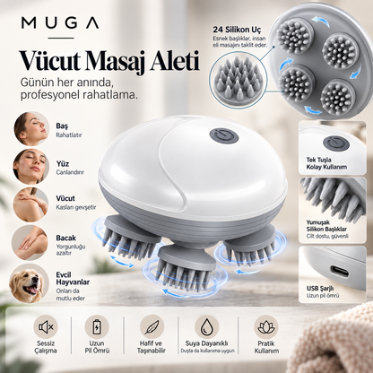 Muga Akıllı Kafa, Saç Derisi & Vücut Masaj Aleti