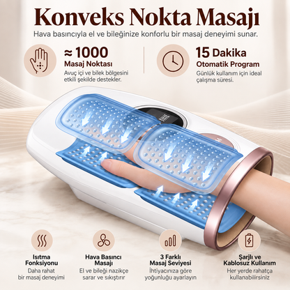 Muga Isıtmalı El & Bilek Masaj Cihazı