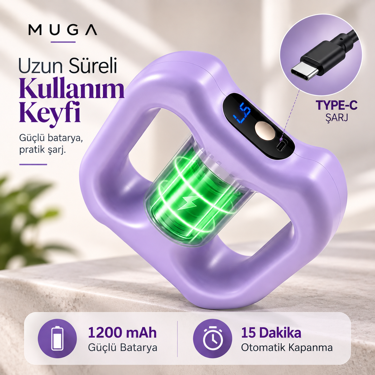 Muga Fasya Masaj Aleti - Vücut Şekillendirici & Titreşimli